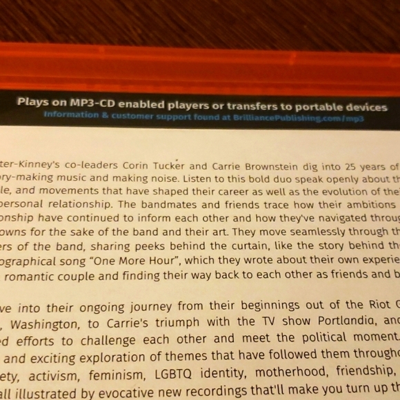 Sleater-Kinney Audible Original One More Hour Words and Music - Picture 3 of 4